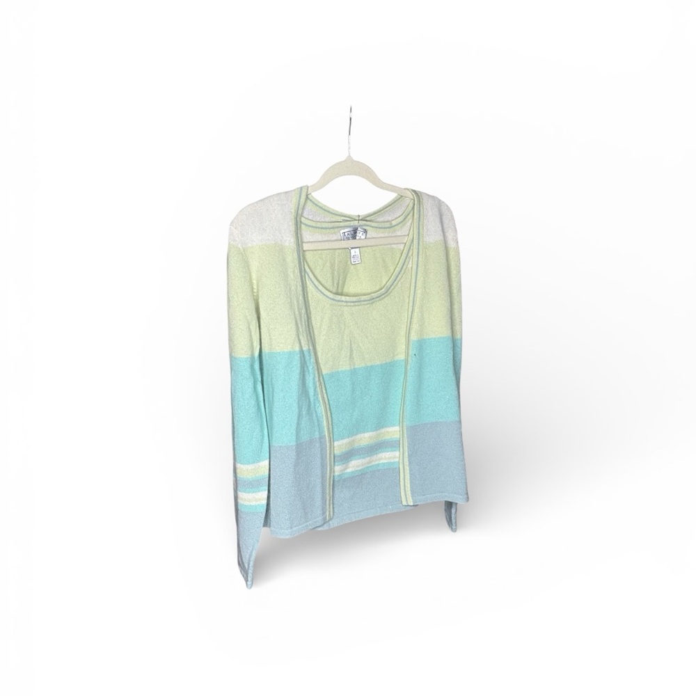 Talbots Pastel Green Cashmere Set